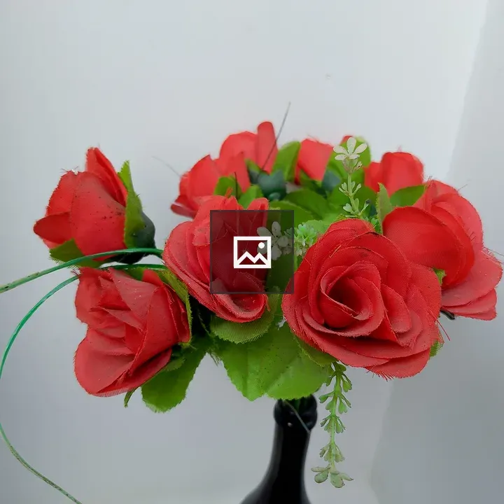 Bouquet of Artificial Red Roses