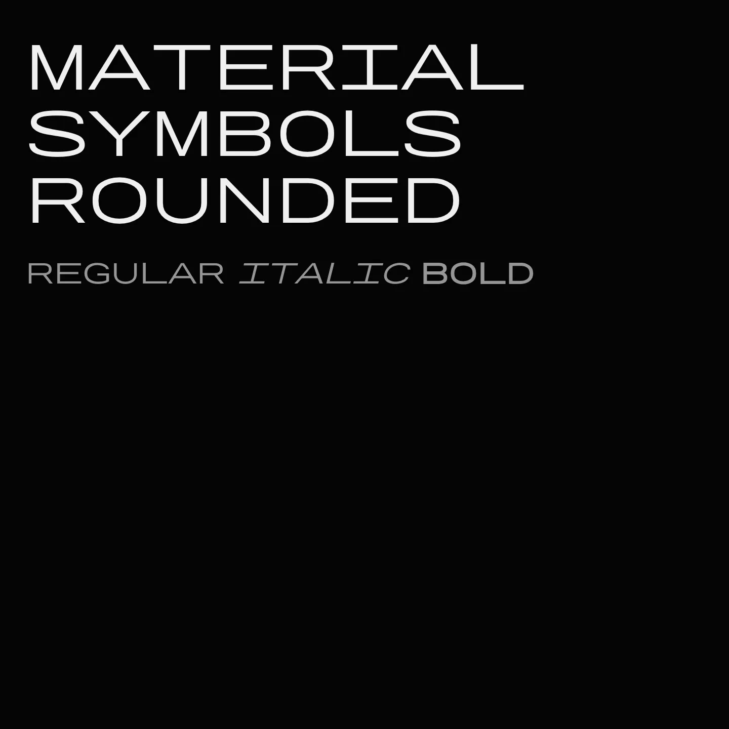Material Symbols Rounded