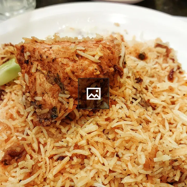 Biryani in a Bangalore shop