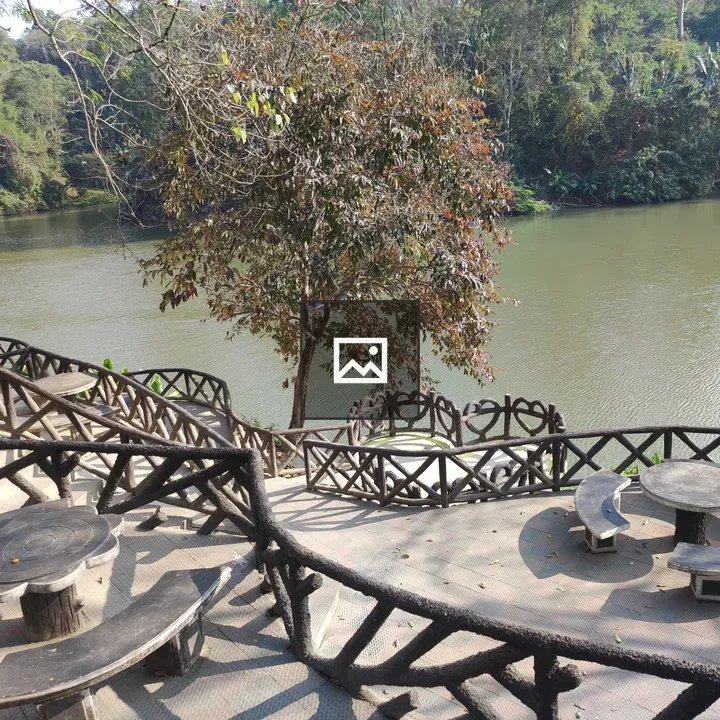 Riverside Deck with Curved Railings