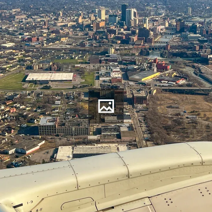 View of Rochester Downtown Over Wing