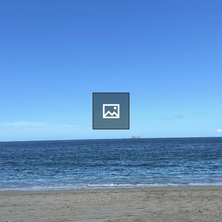 Quiet Beach Scene with Waves