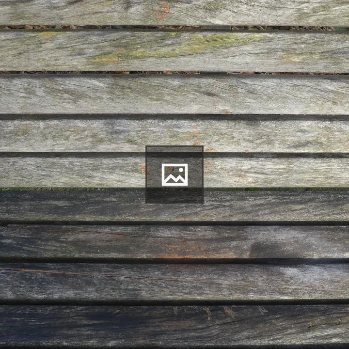 Wooden bench close-up
