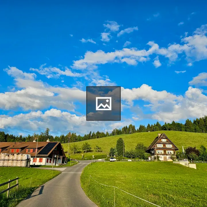 House and fields in Zugerberg