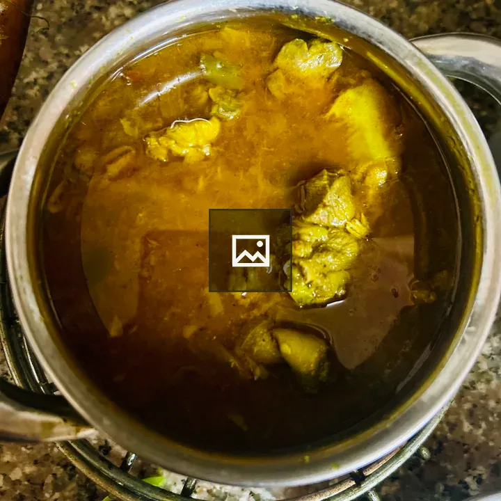 Nepali curry dish with chicken