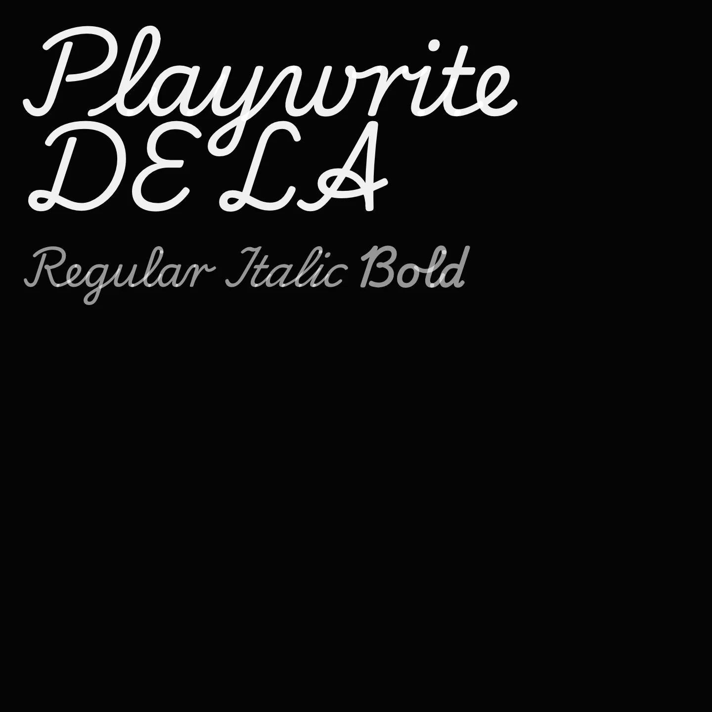 Playwrite DE LA