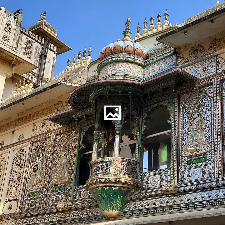 Balcony and Wall Detail at City Palace