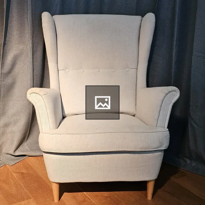 Beige Wing Chair
