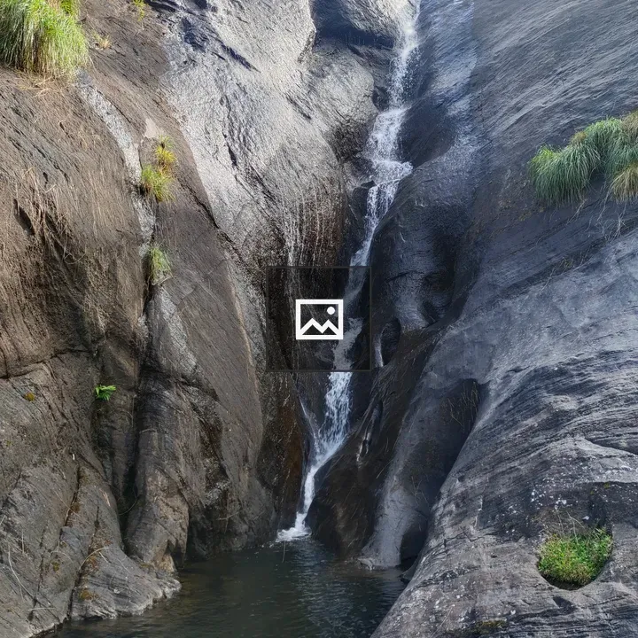 Small waterfall in nature