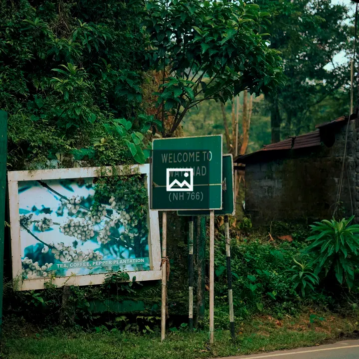 Welcome board of wayanad