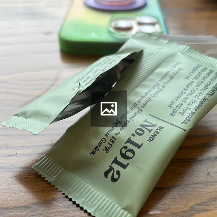 Wrapped condiment packet