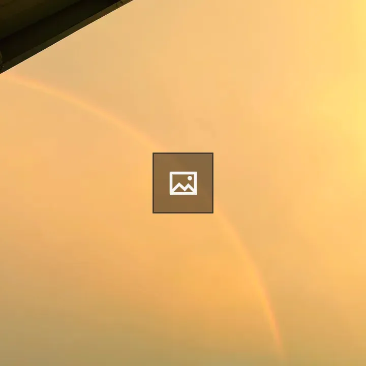 Rainbow over the sky