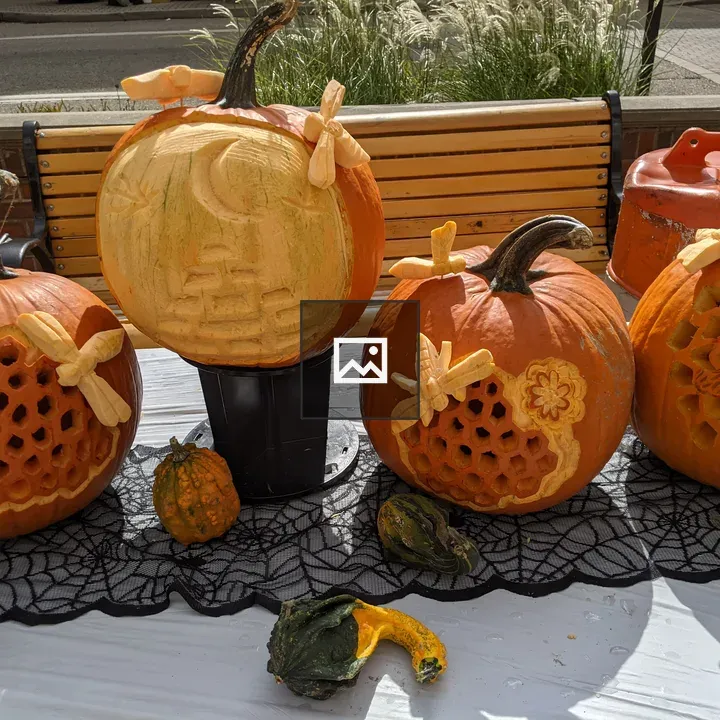 Carved pumpkins
