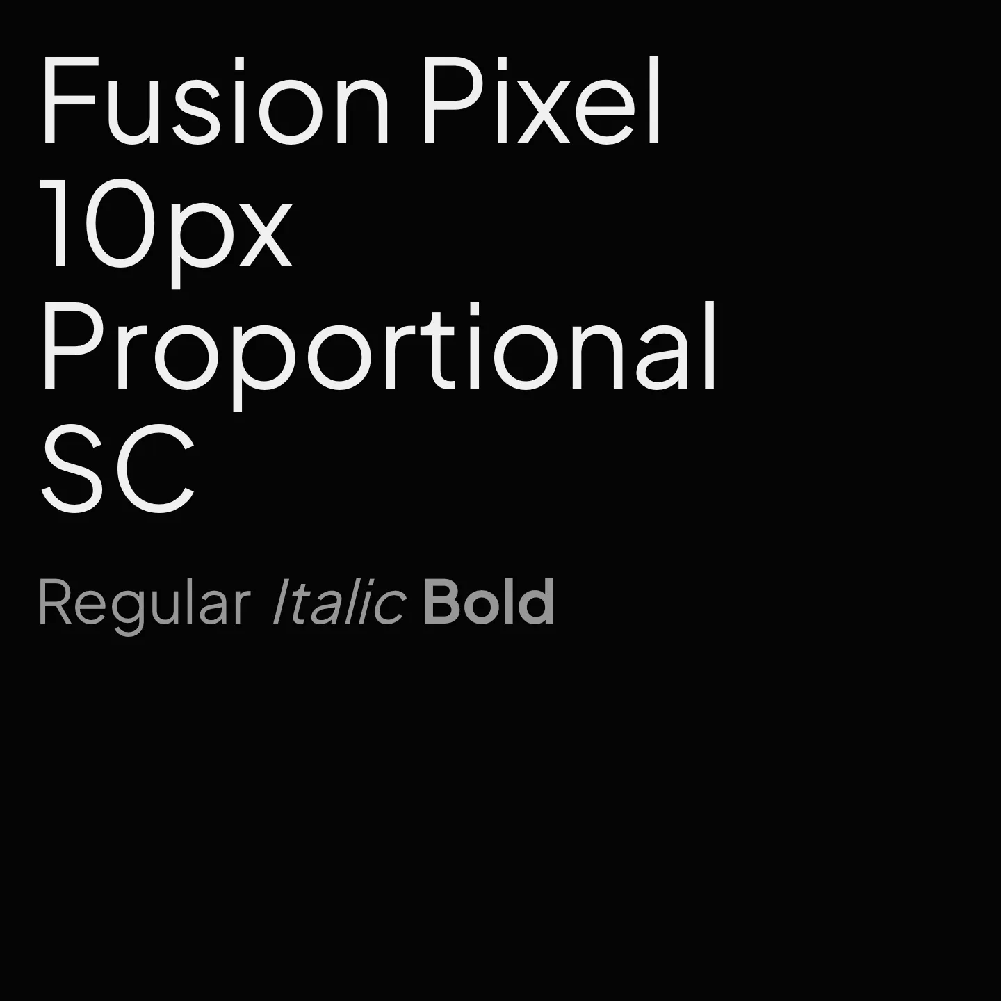 Fusion Pixel 10px Proportional SC