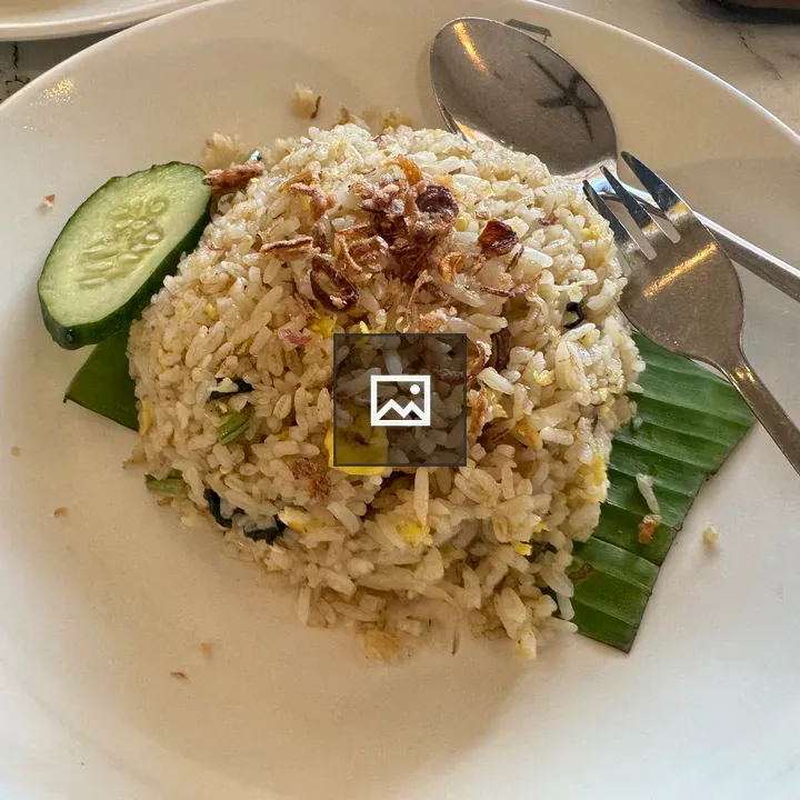 Fried Rice on Banana Leaf