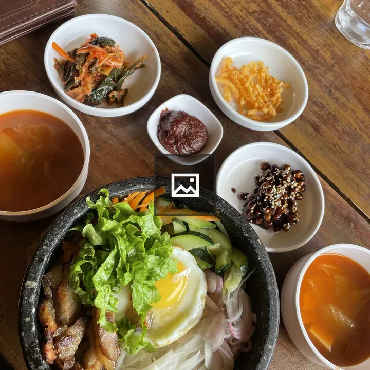 Stone Bowl with Mixed Ingredients