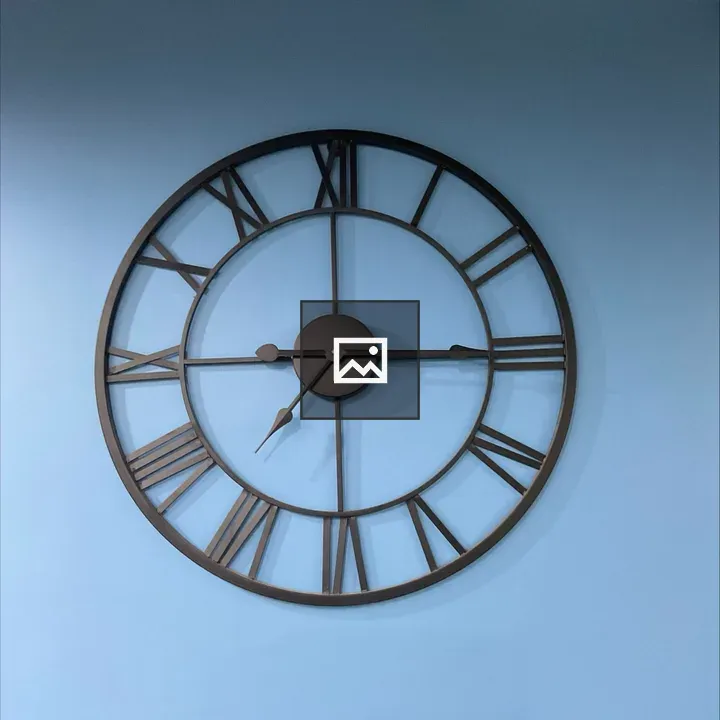 Elegant black wall clock