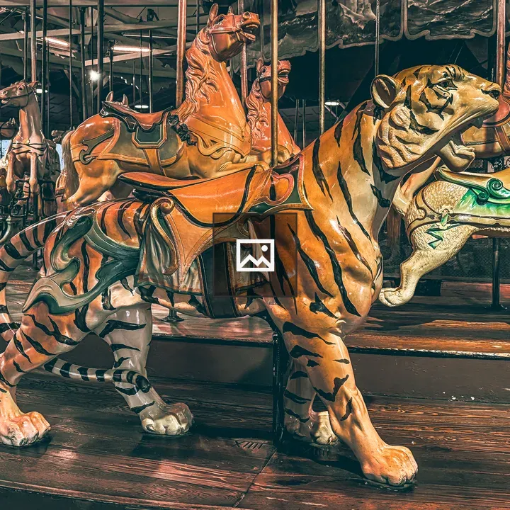 Antique Carousel Tiger