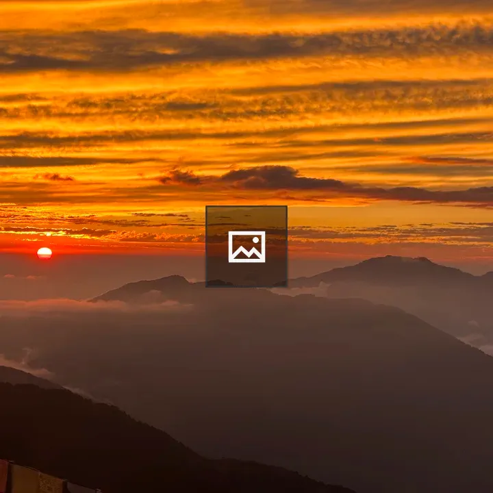 Mountain sunrise landscape