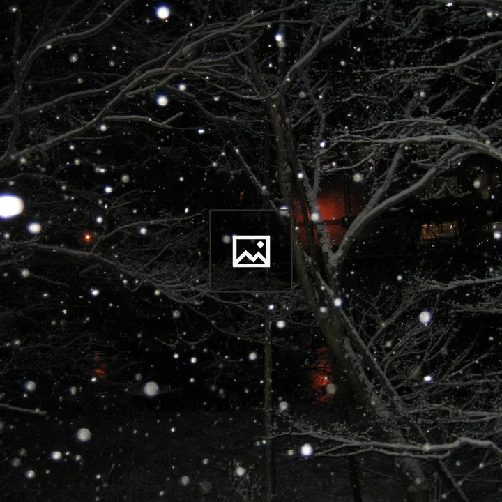 Snowy night in Nasushiobara