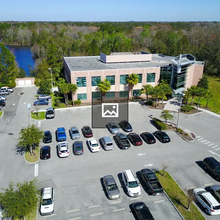 Elevated view of office building