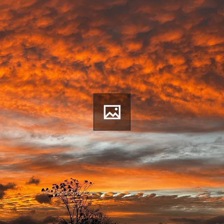 Dramatic Tropical Sunset Sky