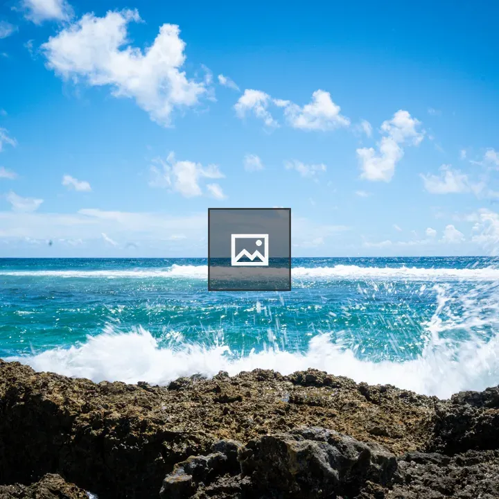 Ocean view with crashing wave