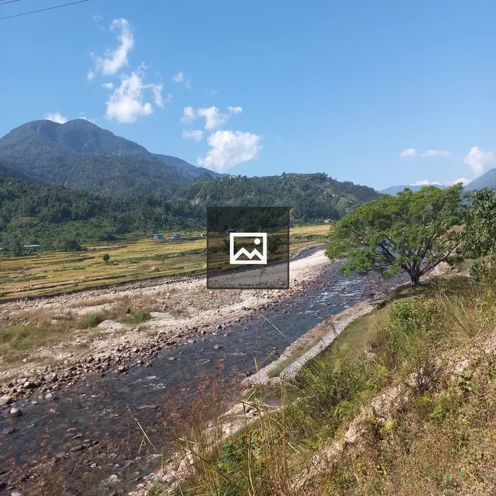 Rural landscape with terraced fields