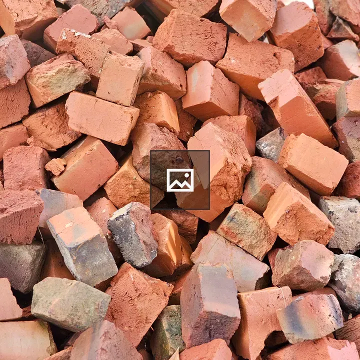 Brick pile after firing