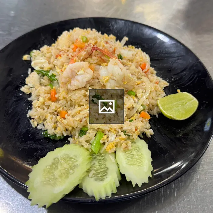 Shrimp Fried Rice on Plate
