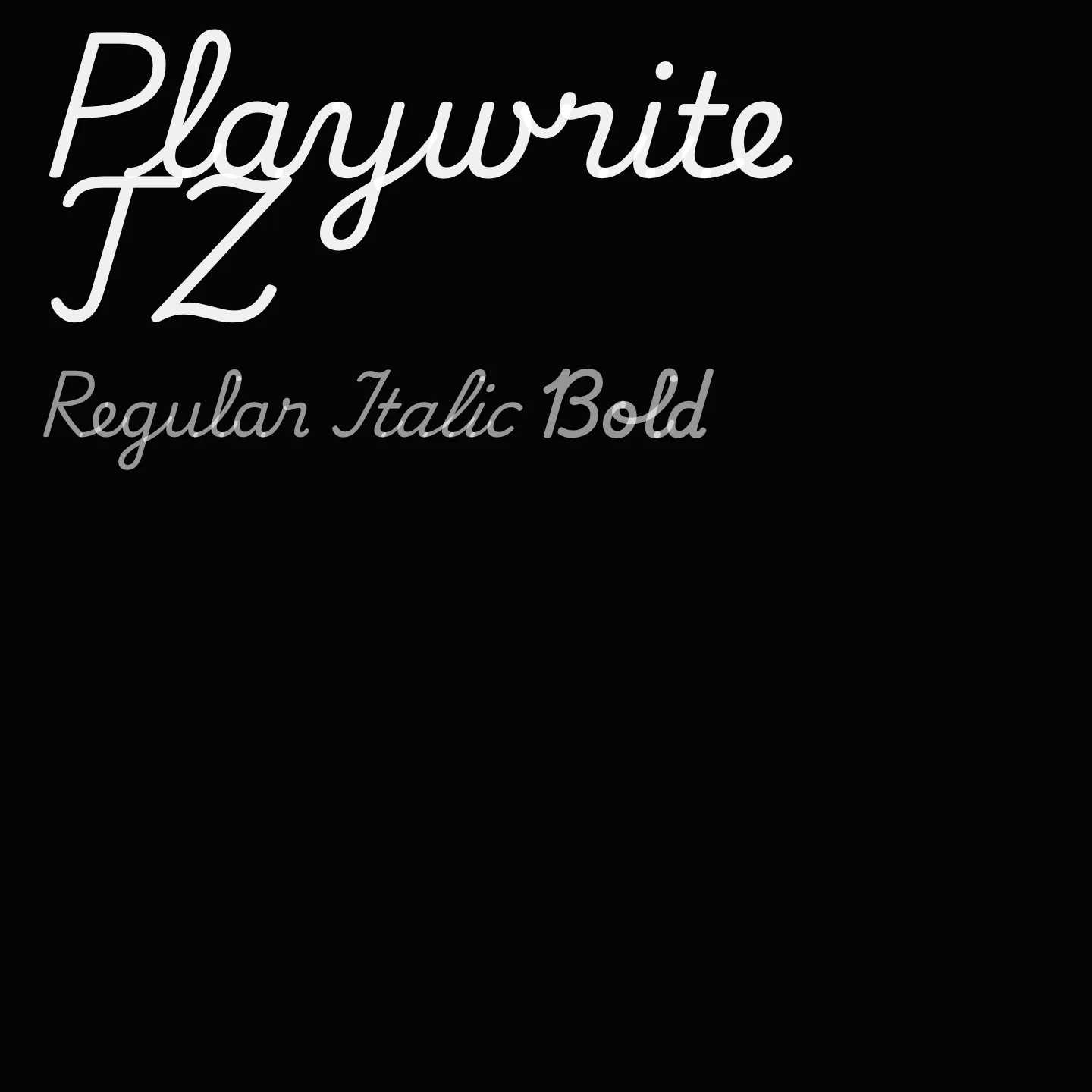 Playwrite TZ