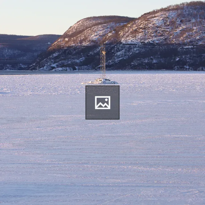 Navigation beacon on rock pile