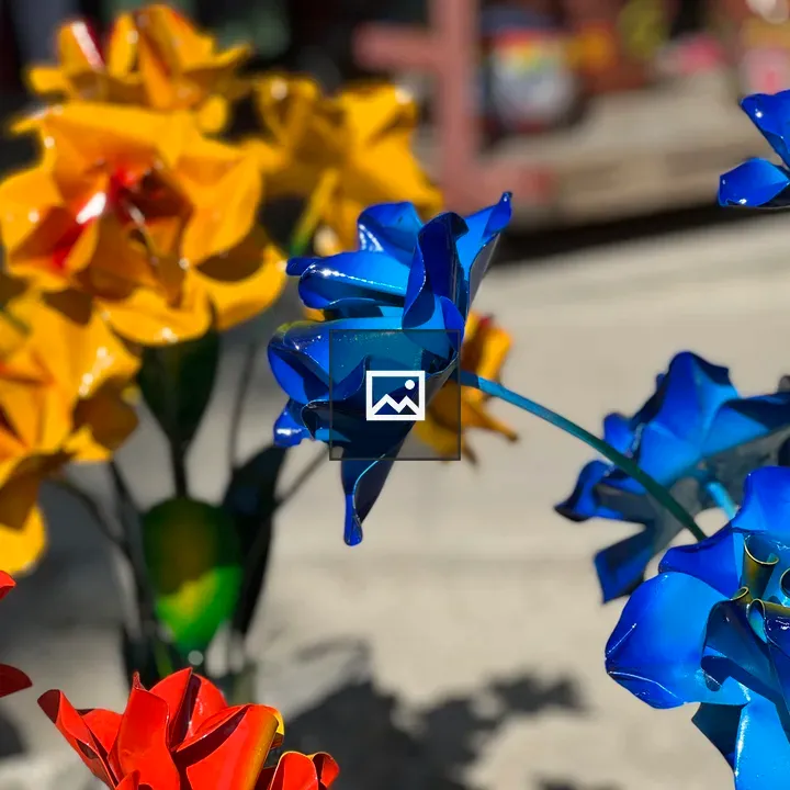 Colorful Metal Flowers