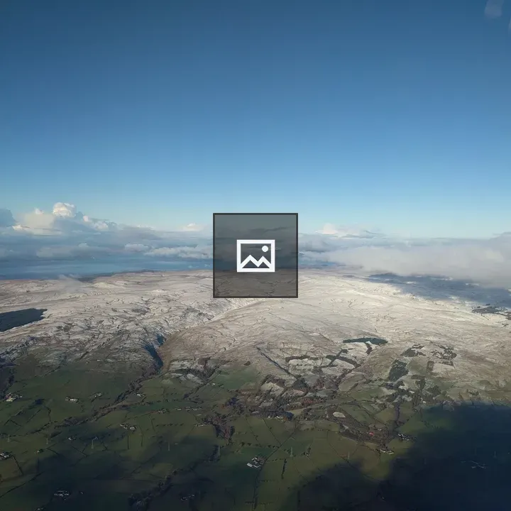 Plane Above Scotland Scene