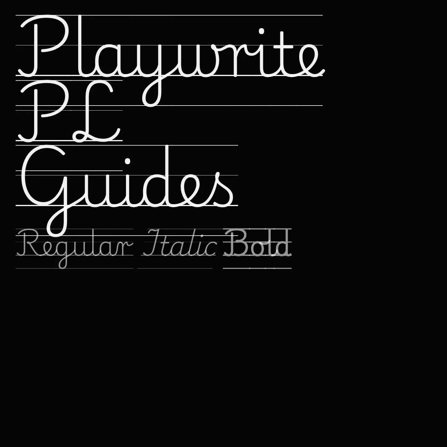 Playwrite PL Guides