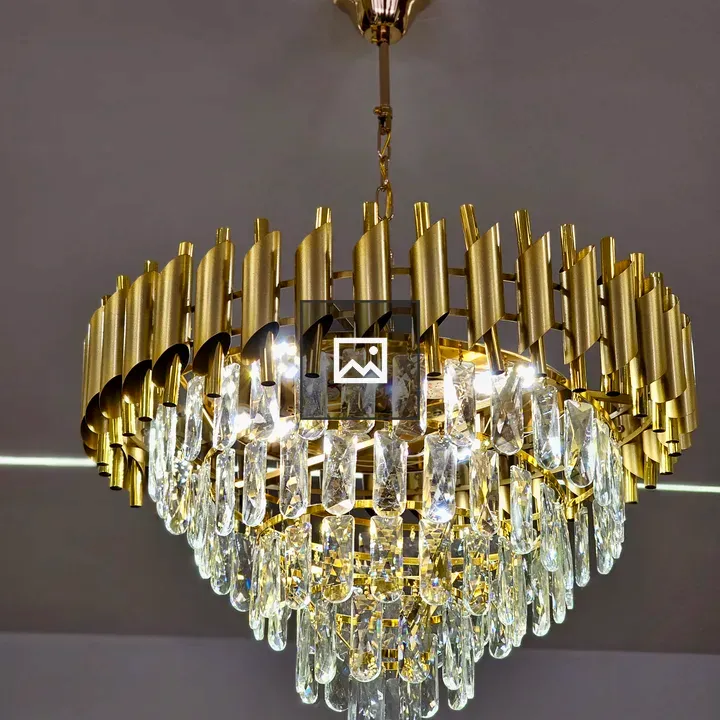 Chandelier with Crystal Drops
