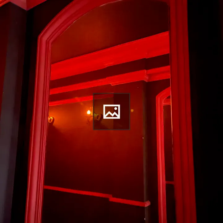 Mirror with Red Lights in Thessaloniki