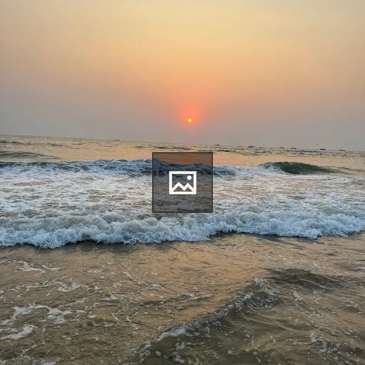 Serene Sunset Ocean Scene