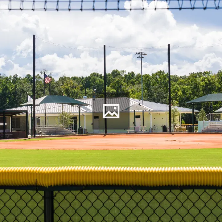 Empty baseball field
