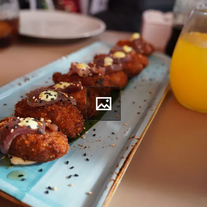 Plate of croquettes with tuna