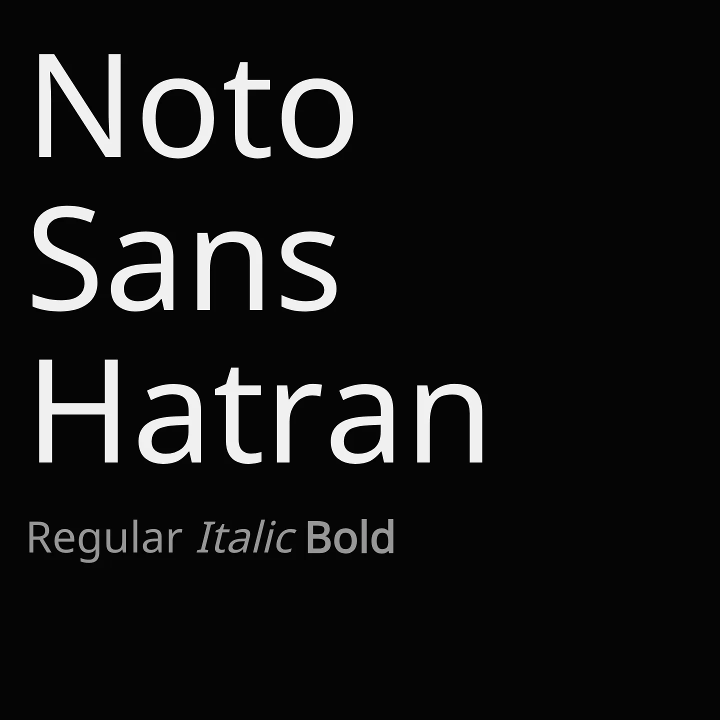 Noto Sans Hatran