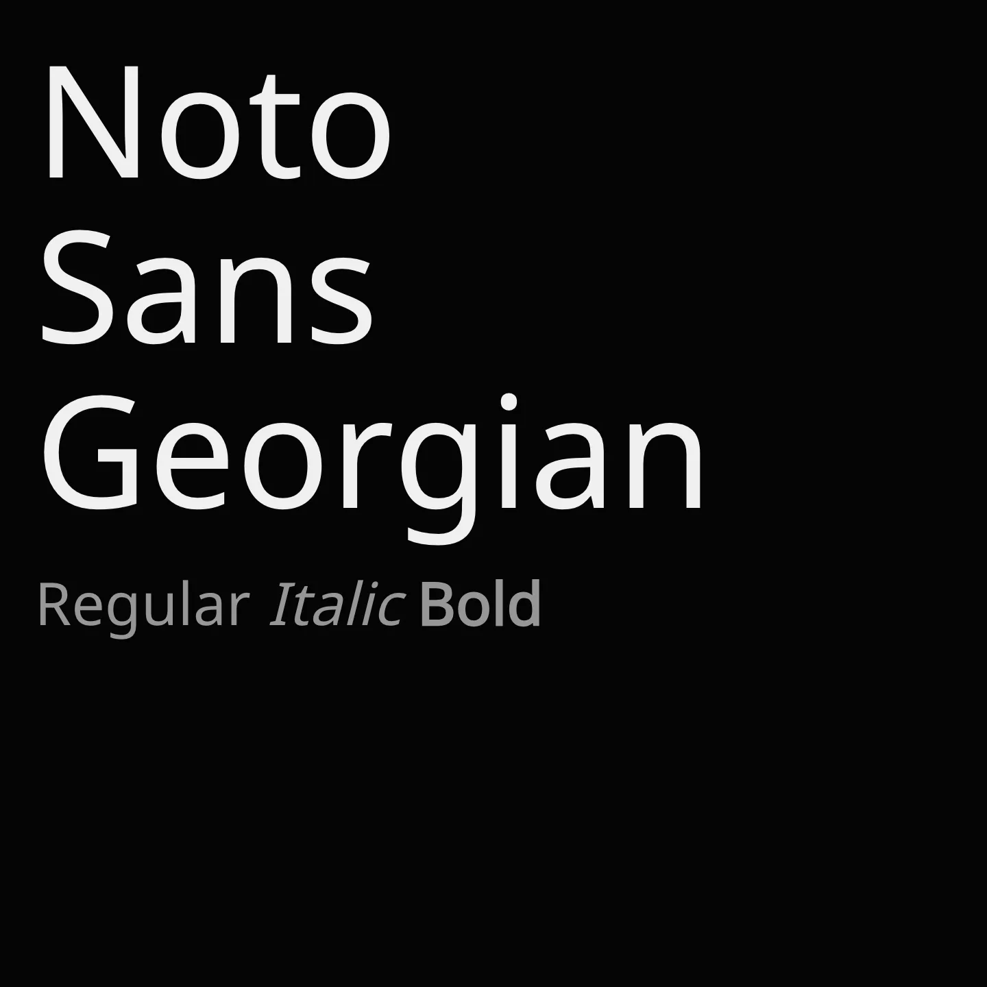Noto Sans Georgian