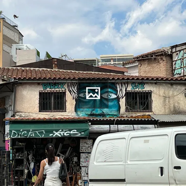 Mural Overlooking Athens Marketplace
