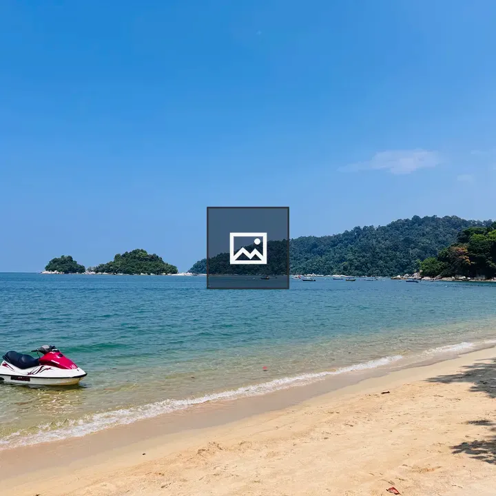Beach scene with jet ski