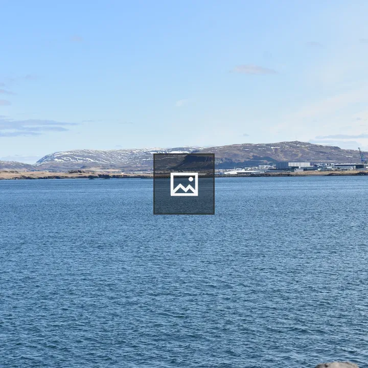 River with Blue Water and Mountains