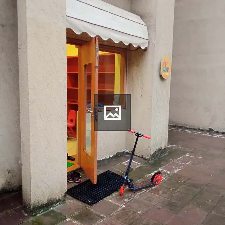 Library door storefront scooter