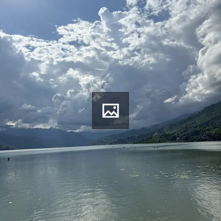 Fewa Lake Sky and Clouds