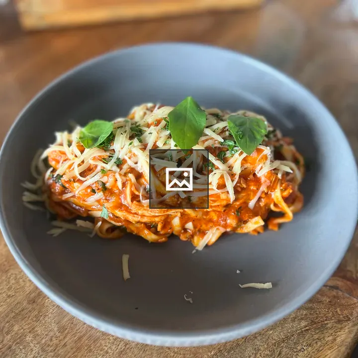 Spaghetti Bolognese on Plate