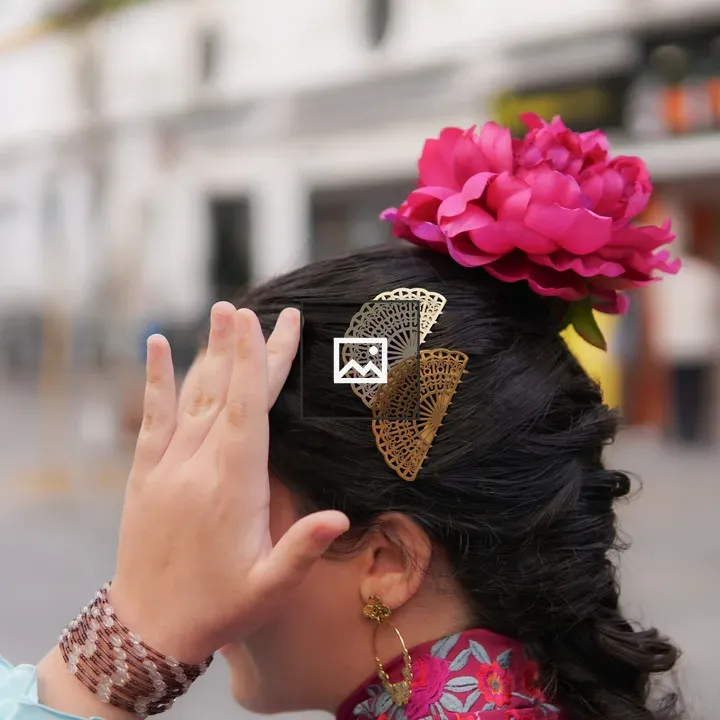 Girl with Hair Accessories