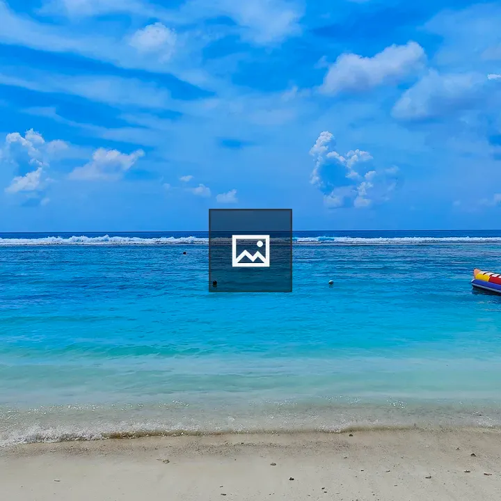 Maldives sea view with boat